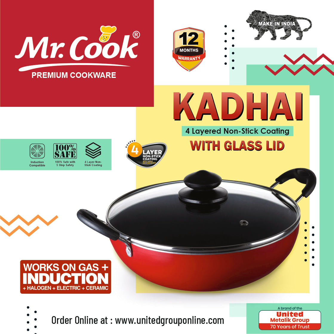 kadhai non stick nonstick kadai