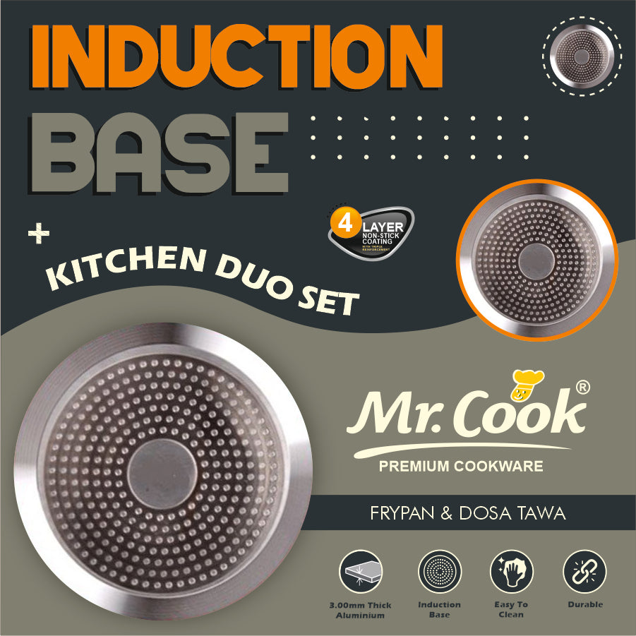 Mr.Cook Non-Stick 2 Pc Marble Finish Kitchen Set
