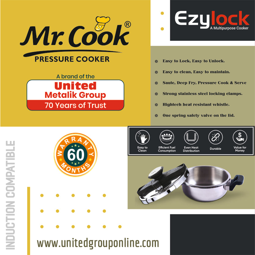 Buy durable Stainless Steel pressure cooker online 2 Liter 3 Liter