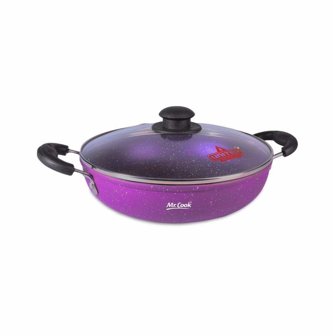Mr.Cook Heavy Gauge Purple Berry Non Stick Kadai