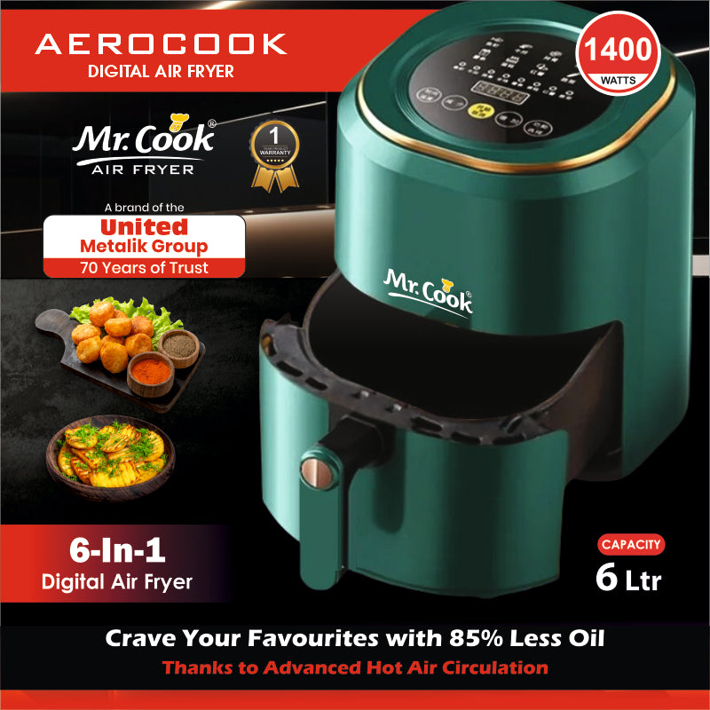 Mr.Cook Digital Air Fryer 6 Litres