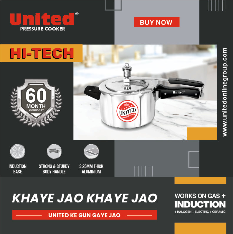United Hi-Tech Induction Base  Pressure Cooker
