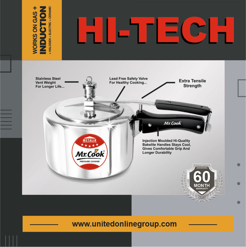 United Hi-Tech Induction Base  Pressure Cooker