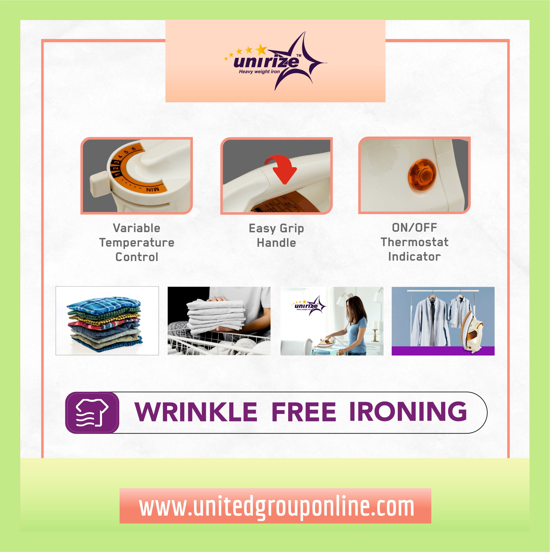 Mr.Cook IronX 1000 Watt Heavy Weight Iron