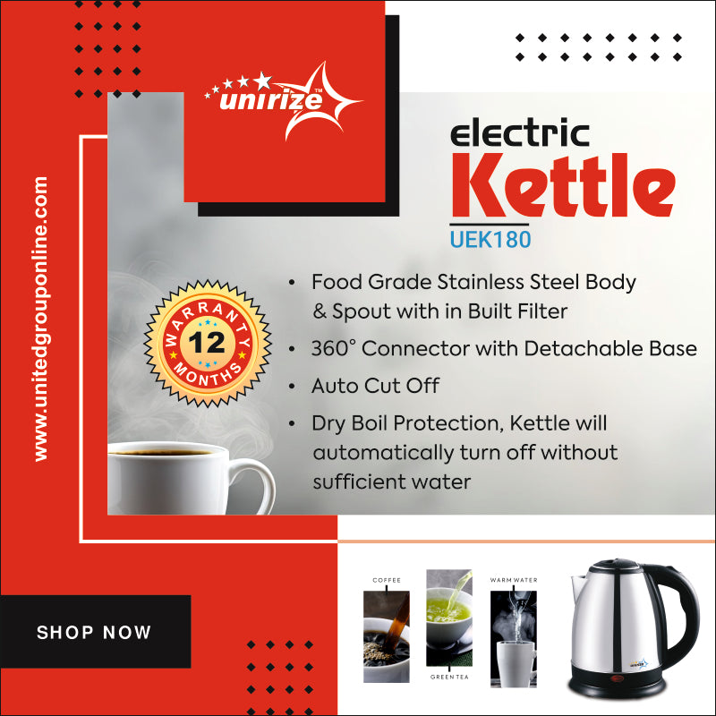 Unirize 1.8 Litres Electric Kettle