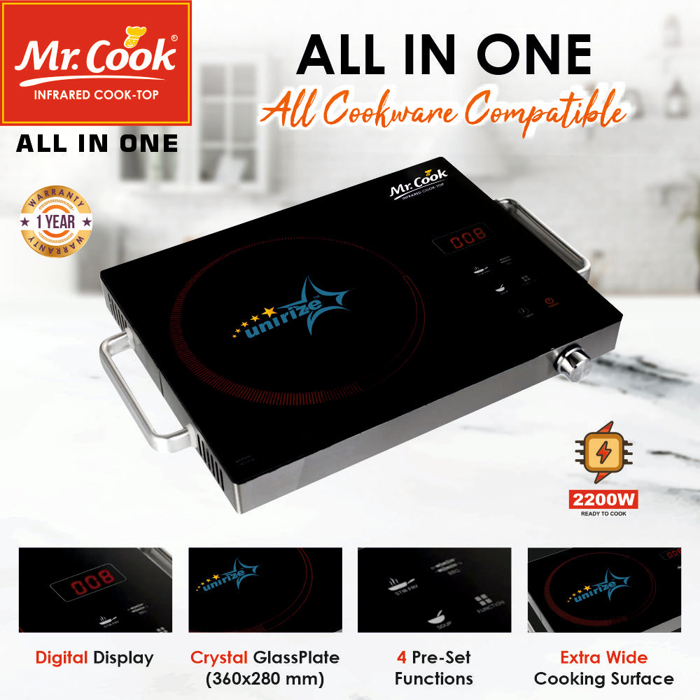 Mr Cook All in One Infrared Cooktop 2200 W