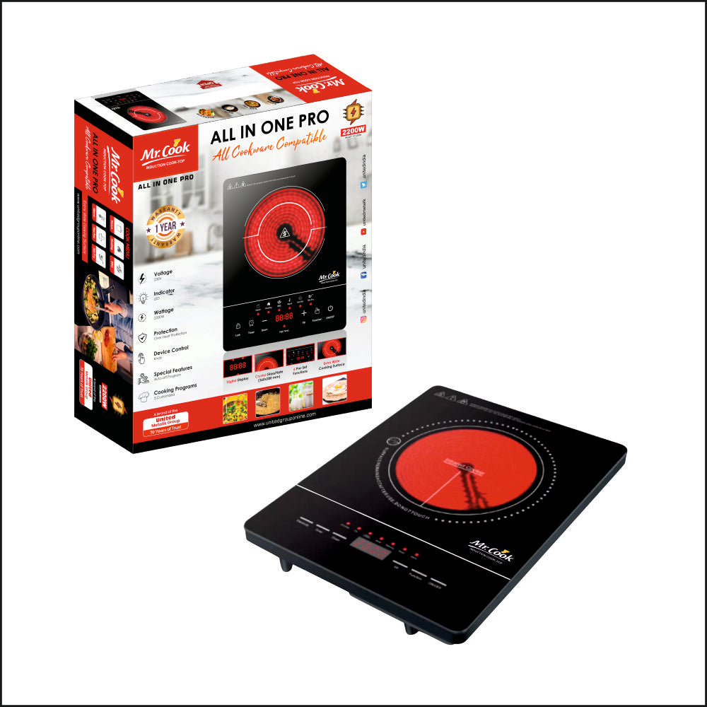 Mr Cook All in One Pro Infrared Cooktop 2200 W