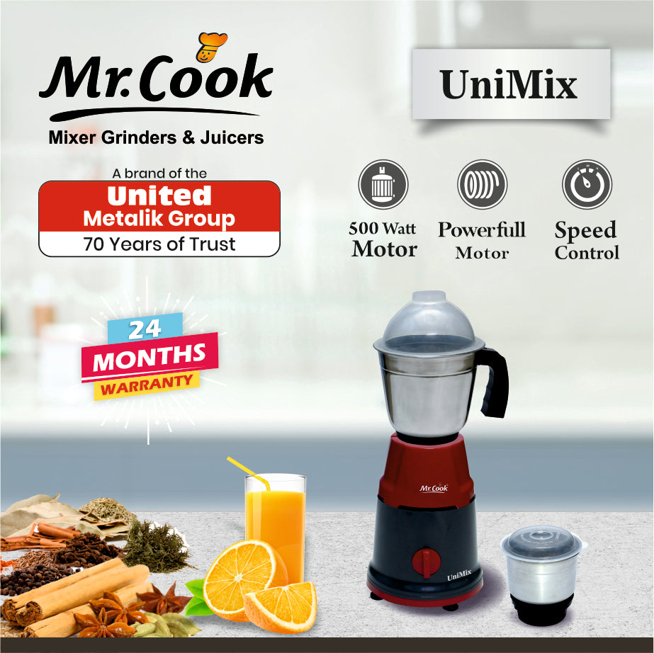 Mr.Cook Unimix 500 Watt Mixer Grinder-4