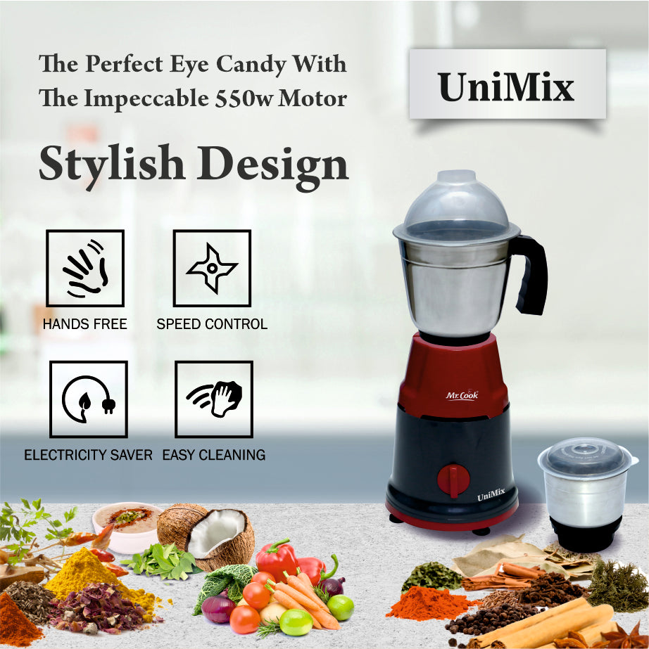 Mr.Cook Unimix 500 Watt Mixer Grinder-5