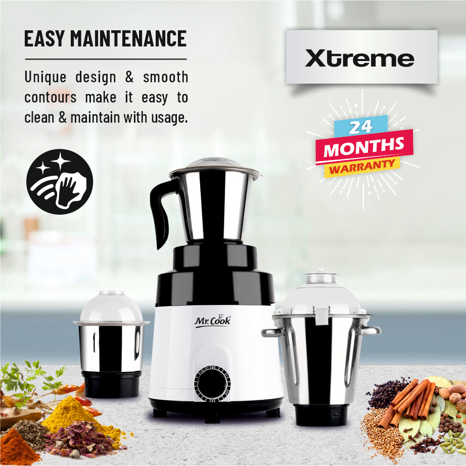 Mr.Cook Xtreme 1000 Watt Mixer Grinder-3