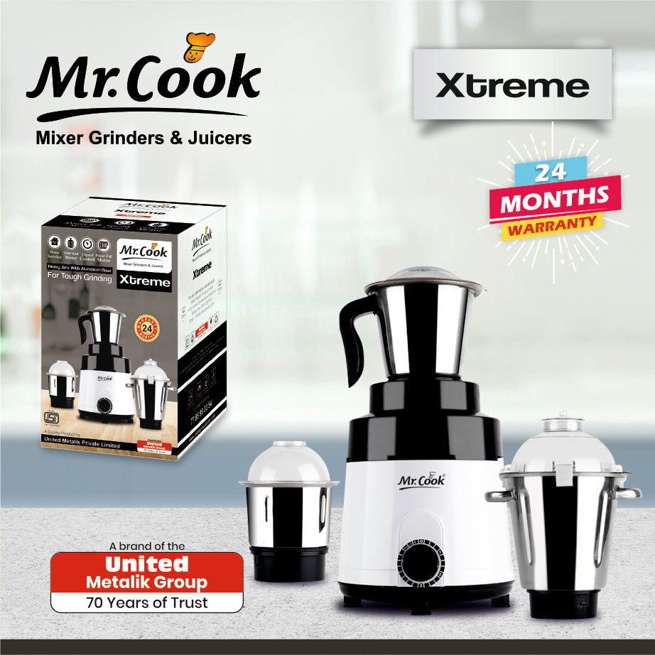 Mr.Cook Xtreme 1000 Watt Mixer Grinder-6
