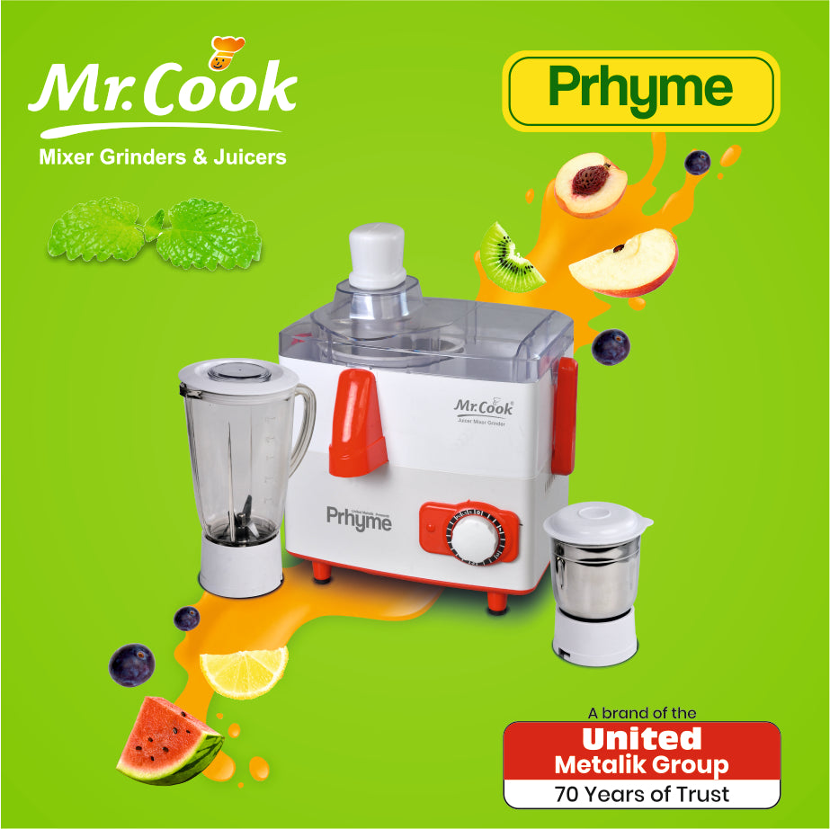 Mr.Cook Prhyme 550 Watt Juicer Mixer Grinder