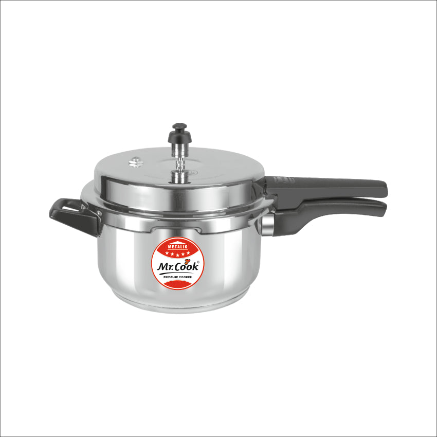 Steel Core Stainless Steel Outer Lid Pressurre Cooker
