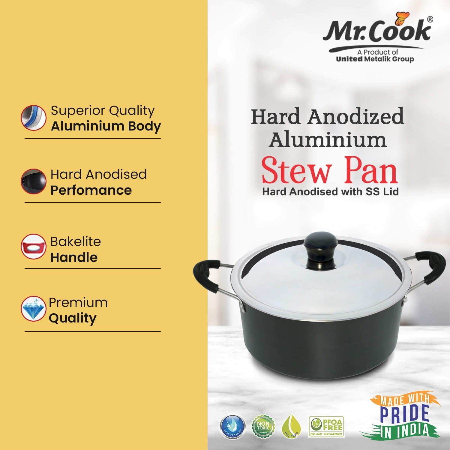 Cookware for Stews and Soups Heat-Resistant Stew Pan