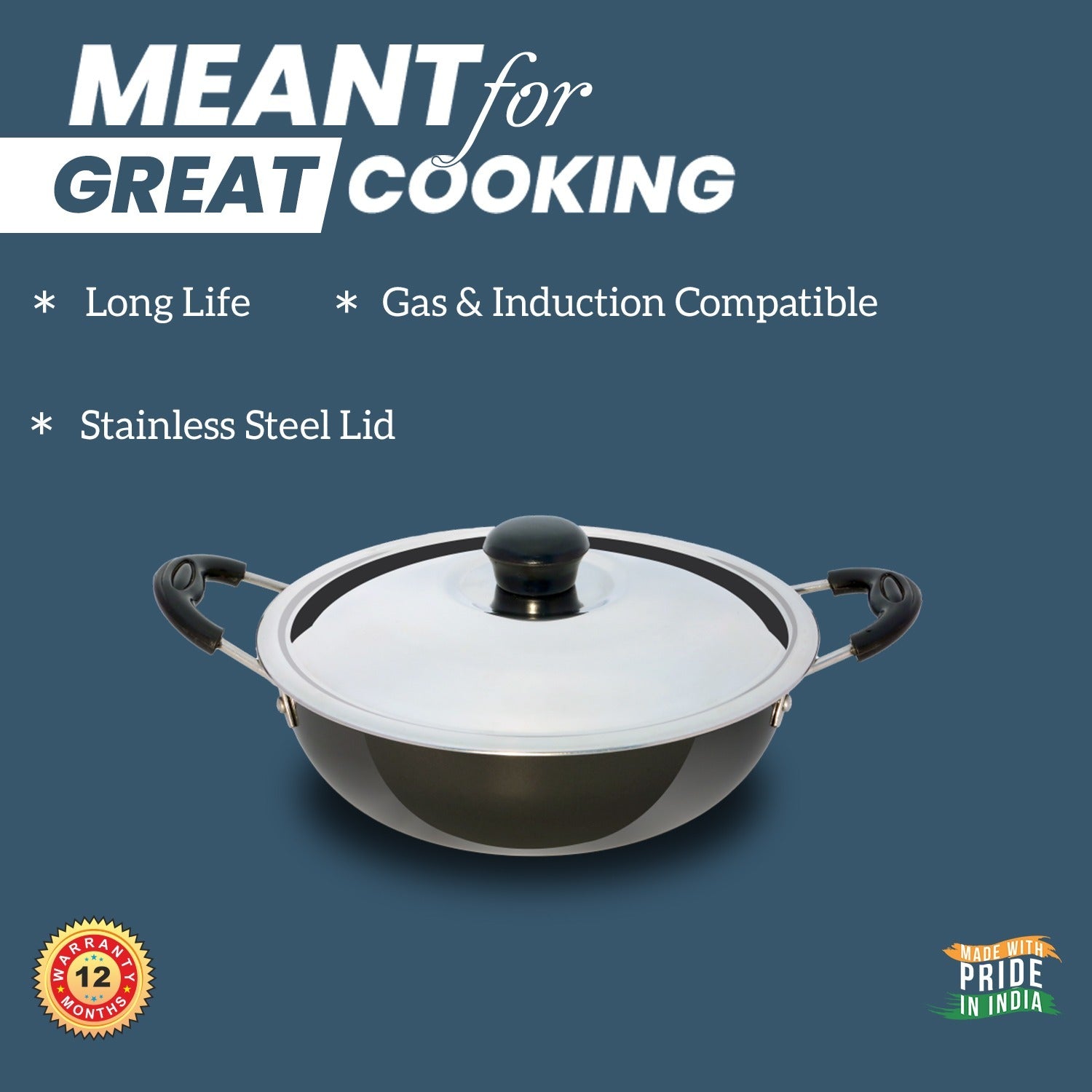Mr.Cook Hard Anodized Kadai