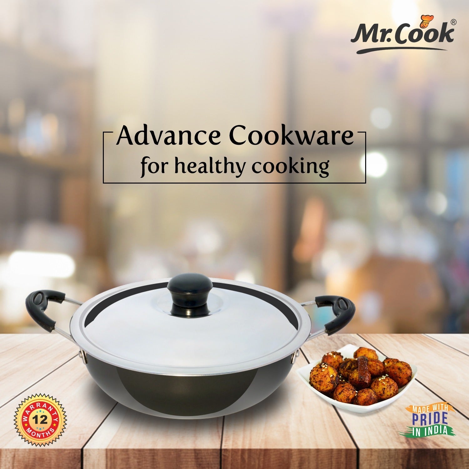Mr.Cook Hard Anodized Kadai