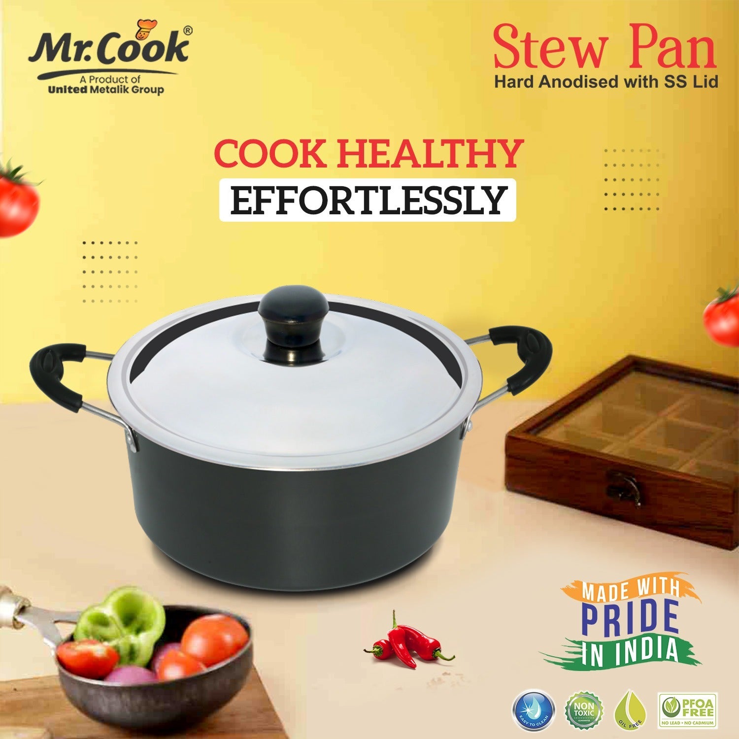 Professional Stew Pan Induction-Compatible Stew Pan