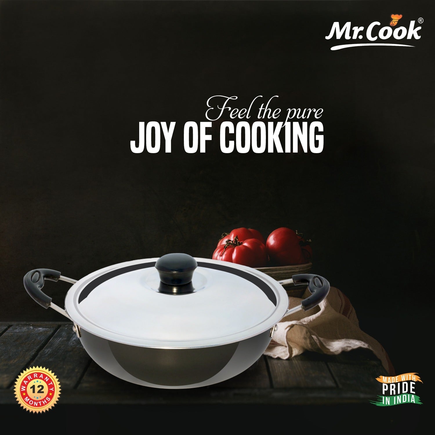 Mr.Cook Hard Anodized Kadai