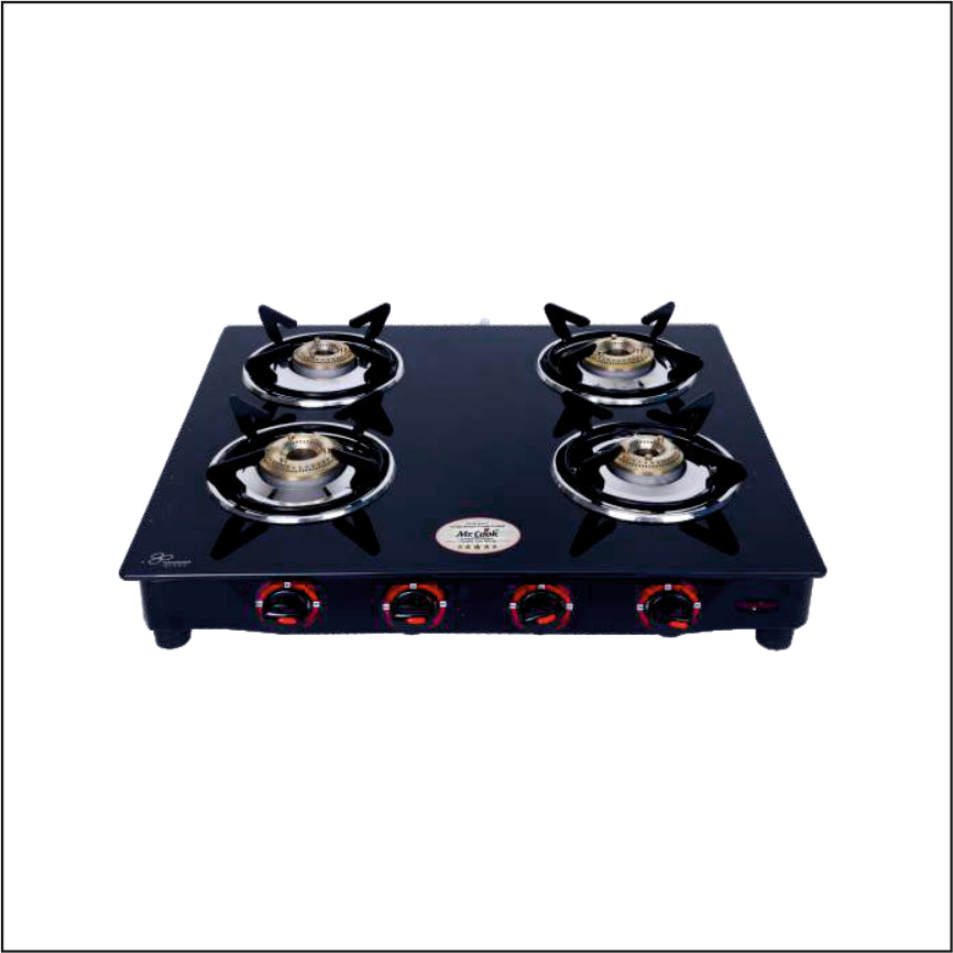 Mr.Cook Shrine 4 Burner L.P. Gas Stove (Glass Top)