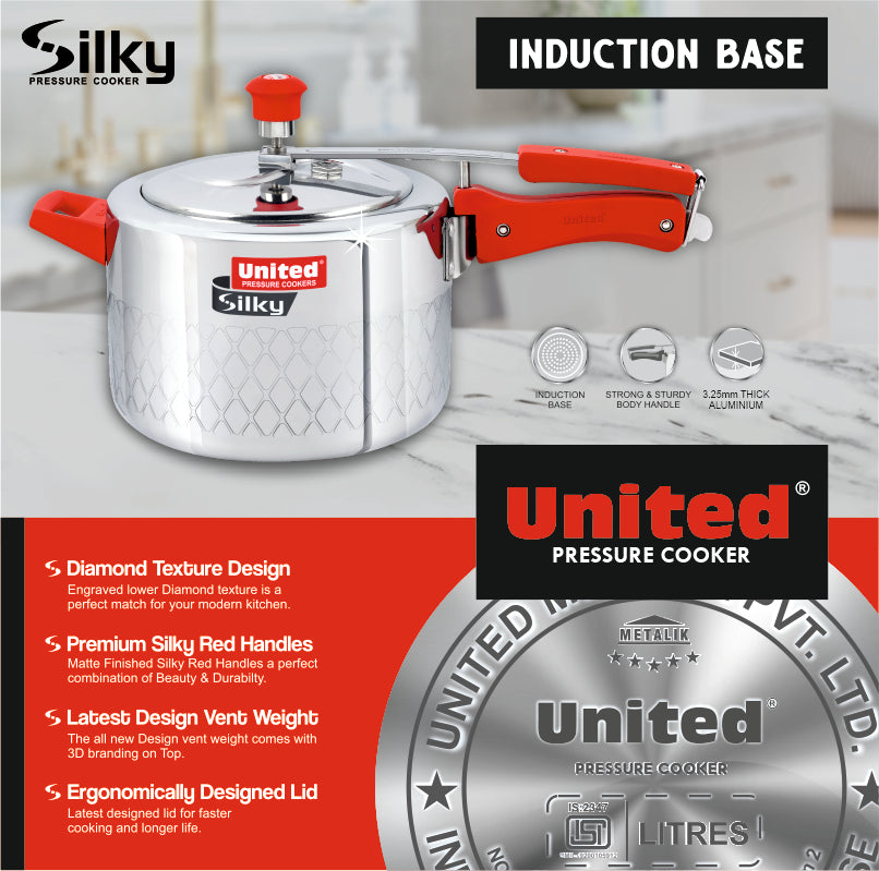 United Silky Induction Base Pressure Cooker