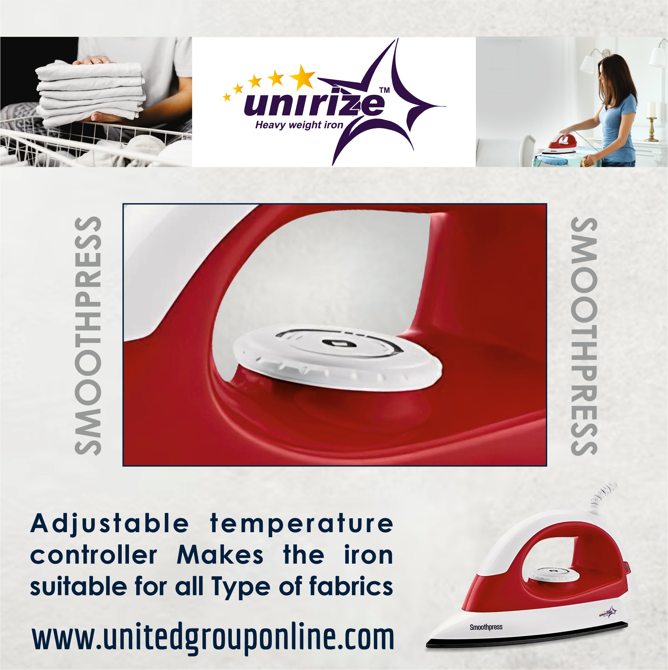 Mr.Cook Smoothpress 1000 Watt Dry Iron