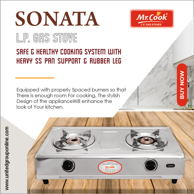 Mr.Cook Sonata L.P. Gas Stove (Stainless Steel)
