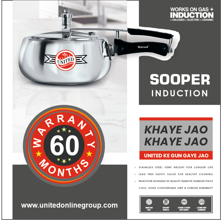 United Sooper Induction Base  Pressure Cooker