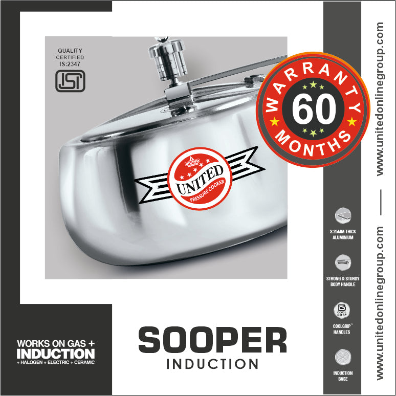 United Sooper Induction Base  Pressure Cooker