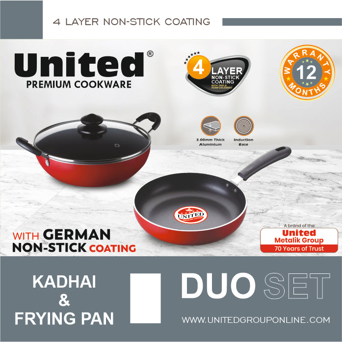 United Kadhai and Frying Pan Duo Set