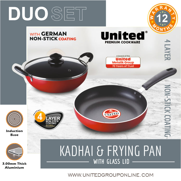 United Kadhai and Frying Pan Duo Set