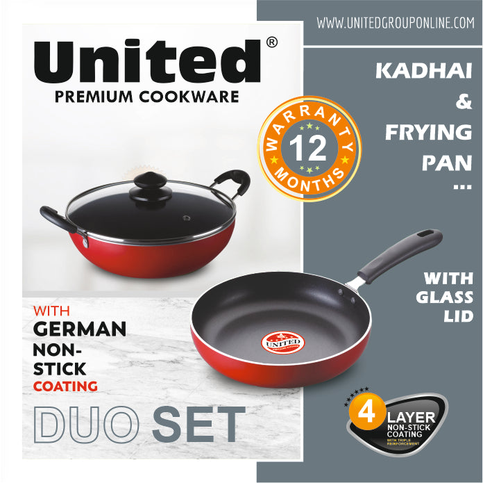 United Kadhai and Frying Pan Duo Set