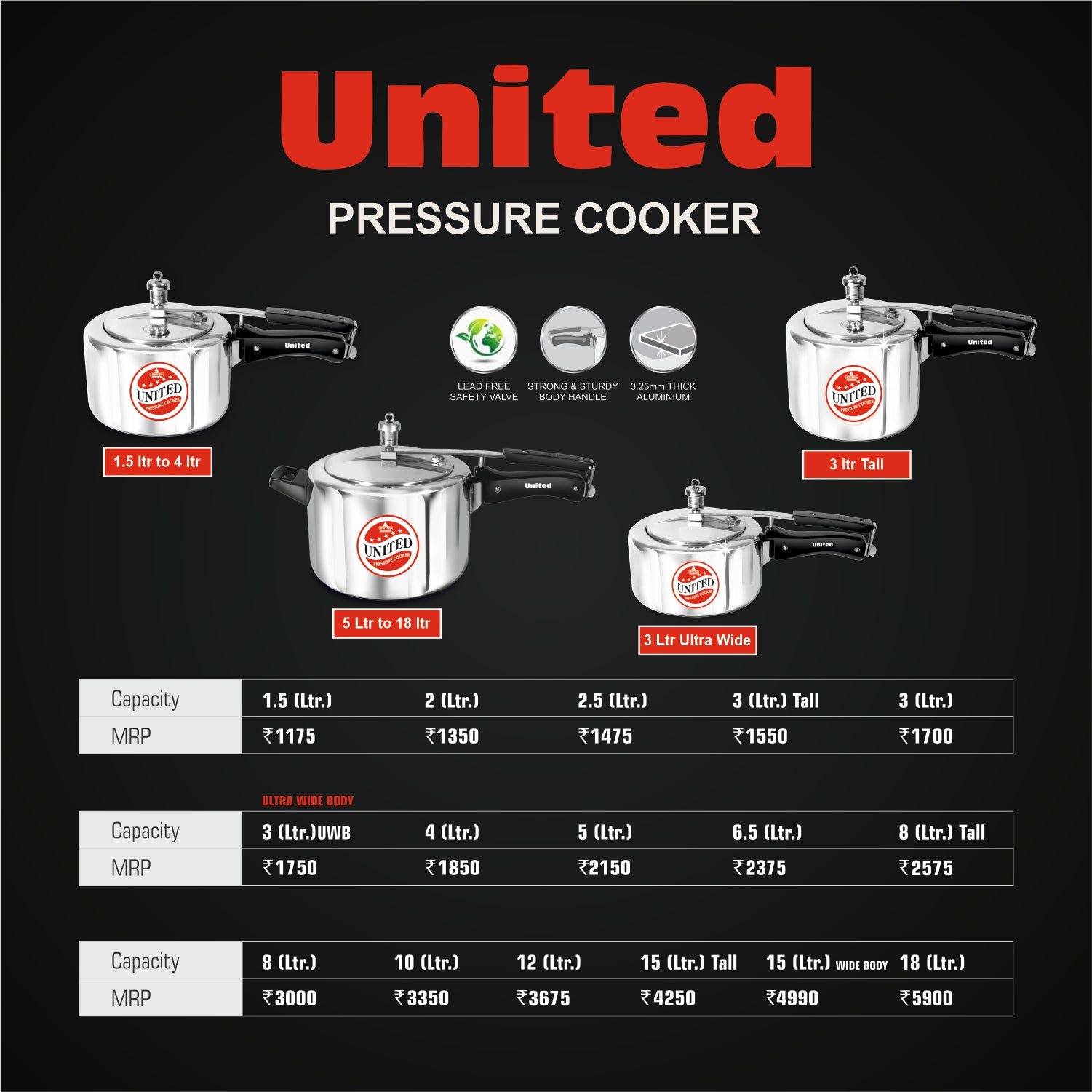 United Unirize Pressure Cooker