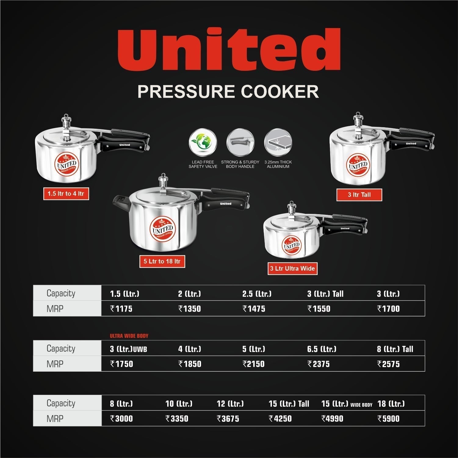 United Unirize Pressure Cooker