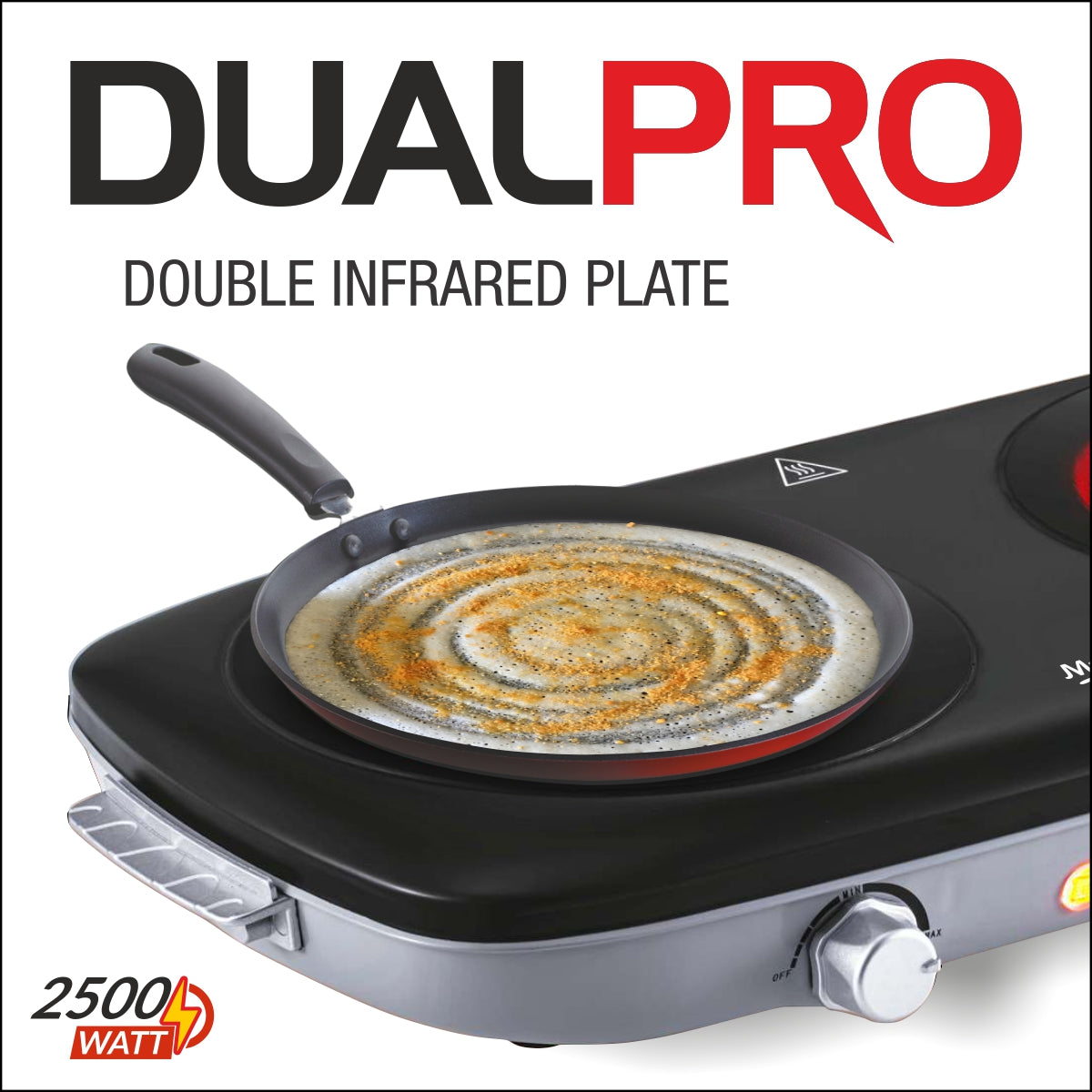 Mr Cook Dual Pro Double Infrared Cooktop (2500W)