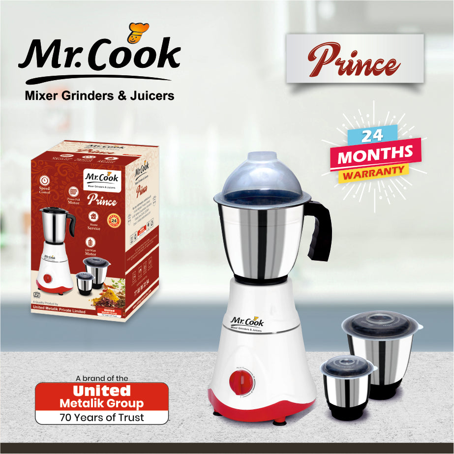 Mr.Cook Prince 550 Watt Mixer Grinder-6