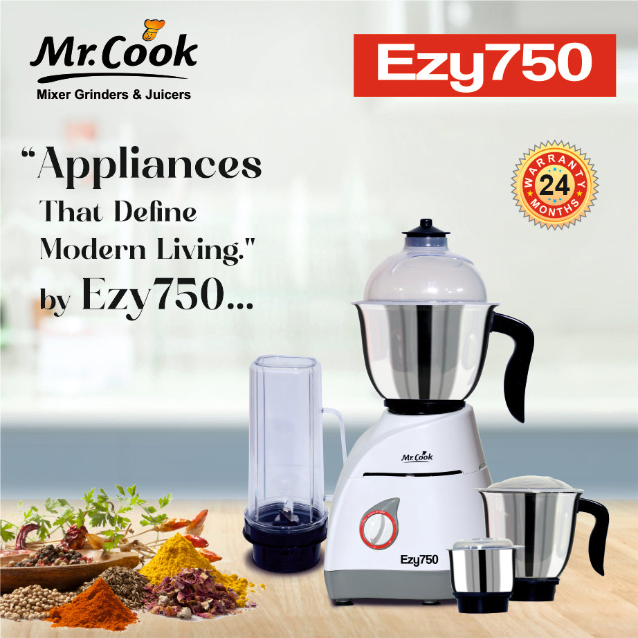 Mr Cook Ezy 750 Watt Juicer Mixer Grinder