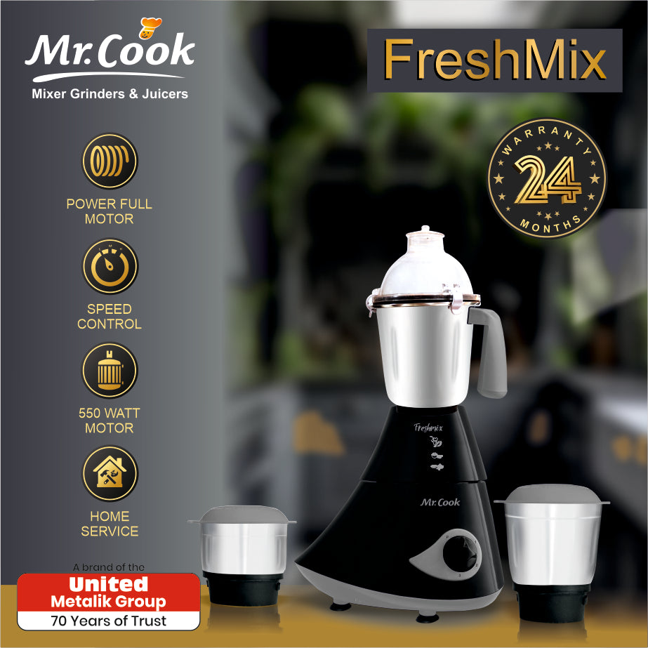 Mr.Cook Freshmix 550 Watt Mixer Grinder-2
