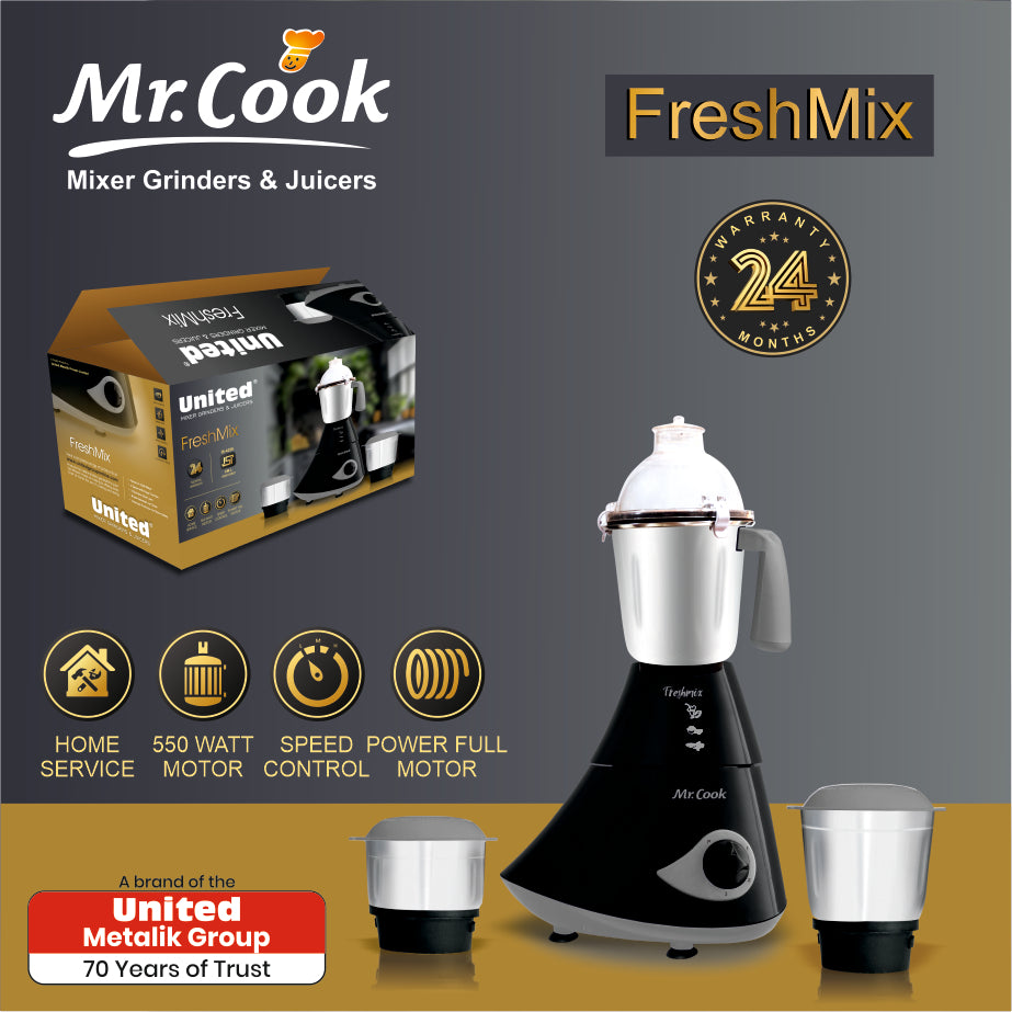Mr.Cook Freshmix 550 Watt Mixer Grinder-5