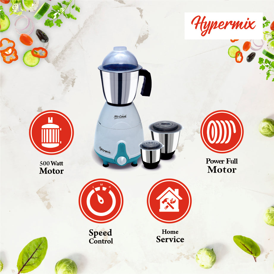 Mr.Cook Hypermix 500 Watt Mixer Grinder-4