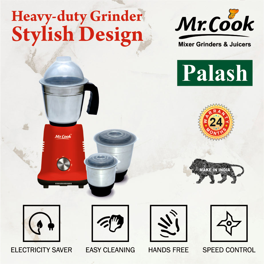 Mr.Cook Palash 600 Watt Mixer Grinder-5