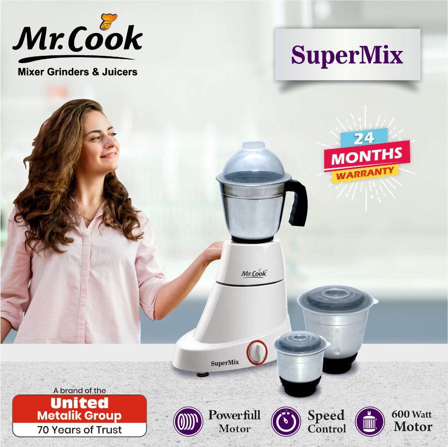 Mr.Cook Supermix 600 Watt Mixer Grinder-2