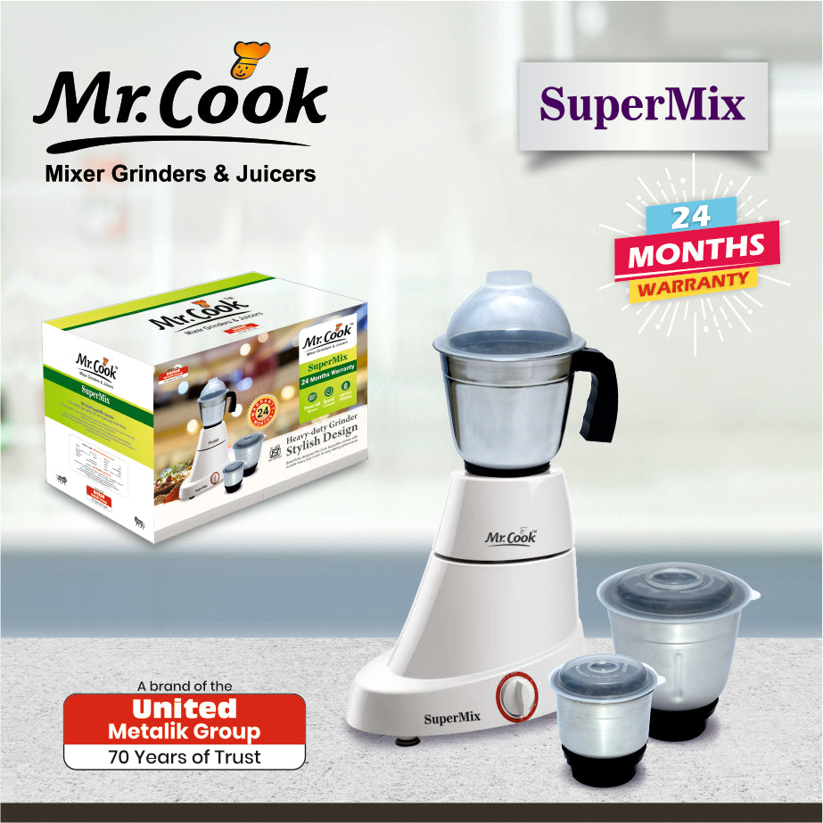 Mr.Cook Supermix 600 Watt Mixer Grinder-6