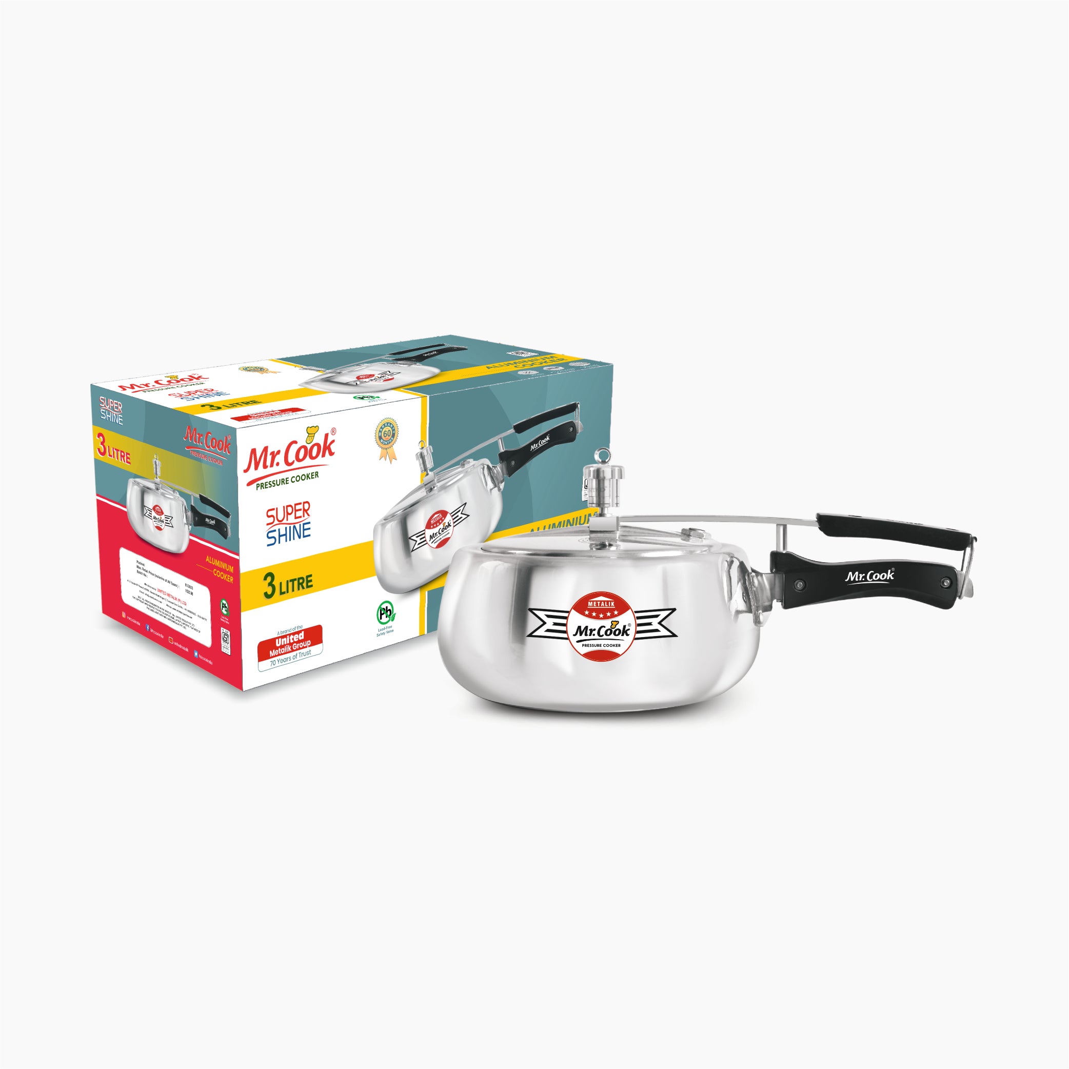Mr.Cook Super Shine Pressure Cooker