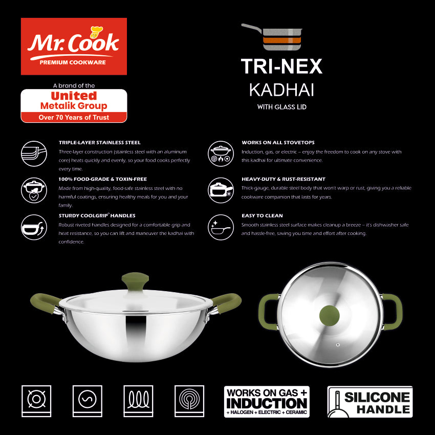 Tri-Nex 3 Layer Ultra Premium Kadhai