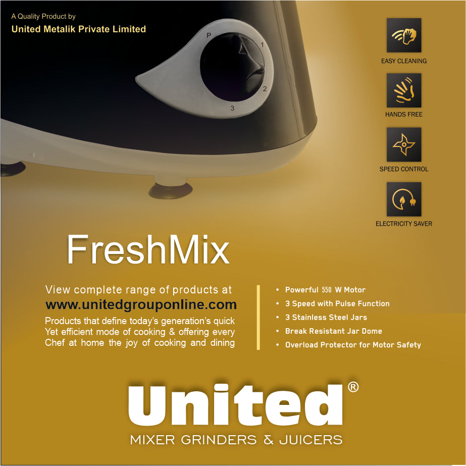 United Freshmix 550 Watt Mixer  Grinder