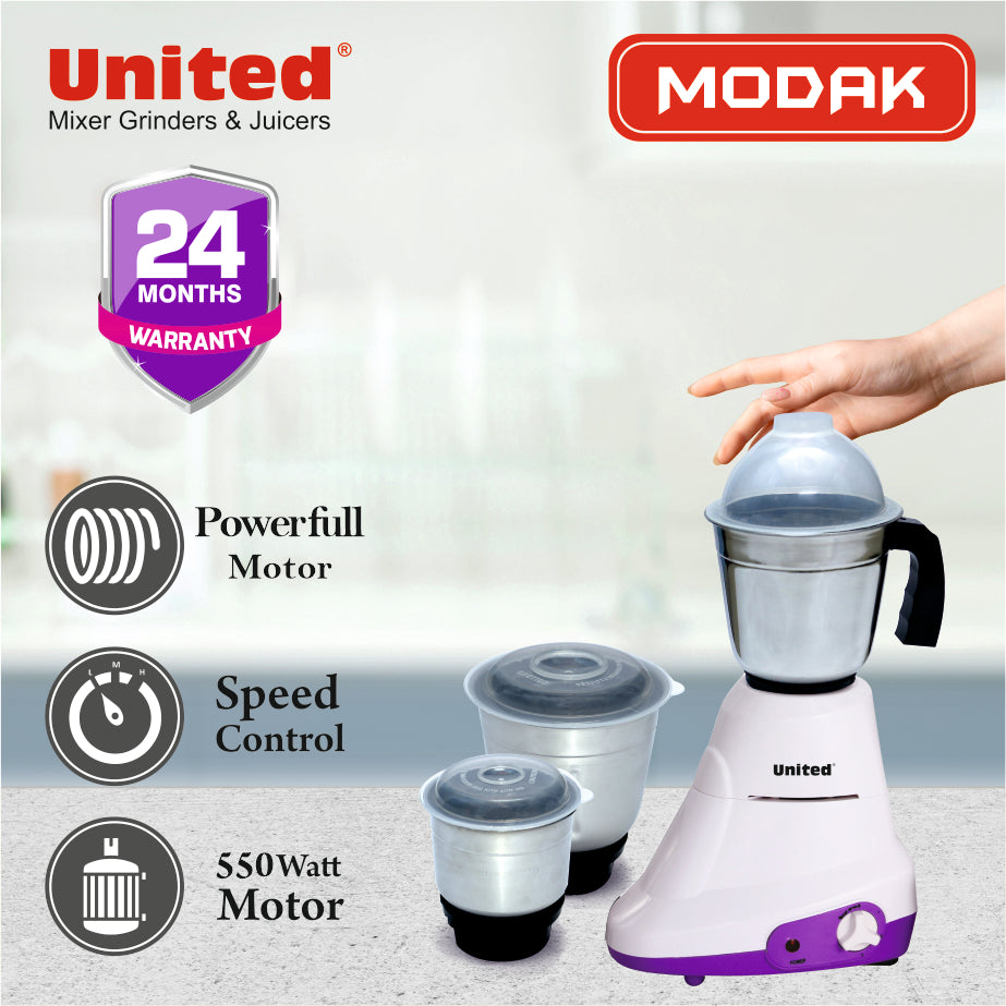 United Modak 550 Watt Mixer Grinder