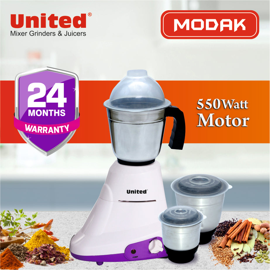 United Rapido 450 Watt Mixer Grinder