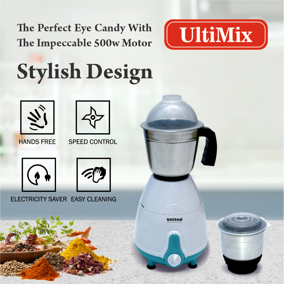 United Ultimix 500 Watt Mixer Grinder